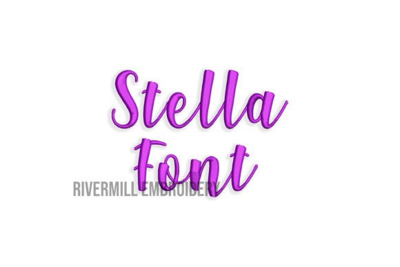 1 1 2 Stella Embroidery Font