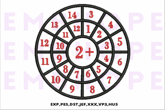 Addition Wheel 2: A Bright, Playful Holiday Embroidery Pick