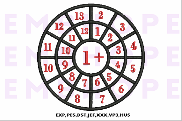 Addition Wheels 1: A Playful, Gift-Ready Embroidery Design