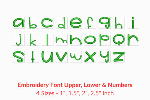 Bumbly Fonts Embroidery Design
