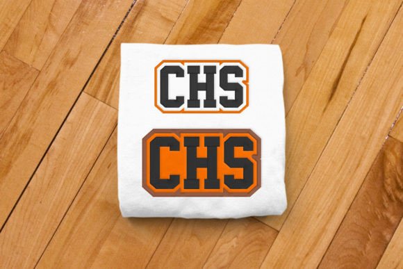 CHS High School Initials Embroidery