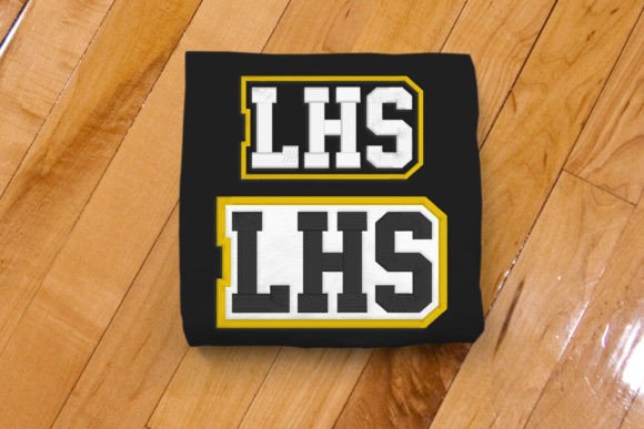 LHS High School Initials Embroidery