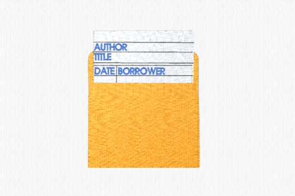 Library Checkout Pocket