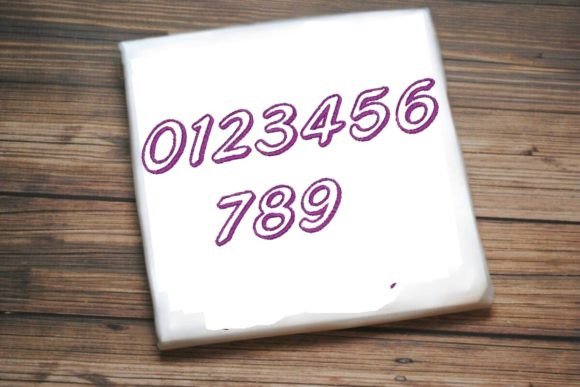 Numbers 0-9 Embroidery Design