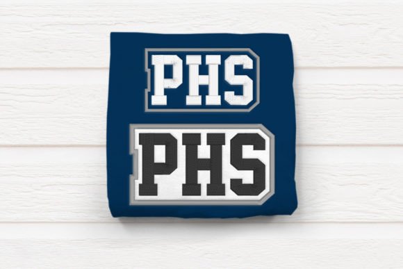 PHS High School Initials Embroidery