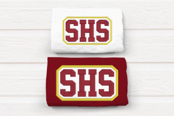 SHS High School Initials: A Smart Patch Choice for Small Business Merch