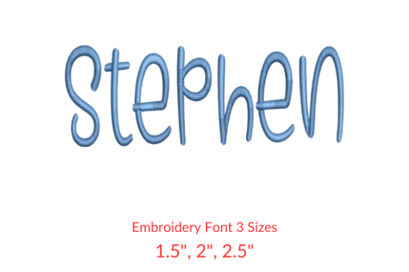 Storybook Font Embroidery Design